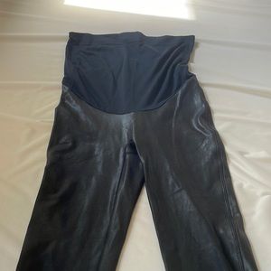Spanx MATERNITY faux leather leggings